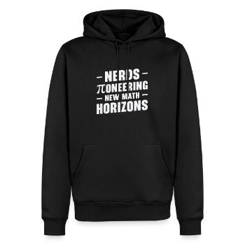 Pi Day Nerd Pi Symbol Number Nerdy Math - Sweat à capuche Premium bio Homme - noir - Devant - Nico (187cm)