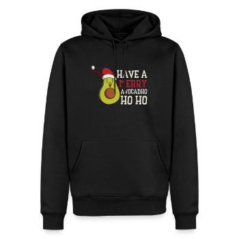 Noël Avocat Keto Fruit Diet Holiday Keto - Sweat à capuche Premium bio Homme - noir - Devant - Nico (187cm)