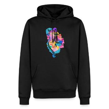 Buntes Pferd Wpap Art Geometrische Pop Art - Männer Premium Bio Hoodie - Schwarz - Vorne - Nico (187cm)