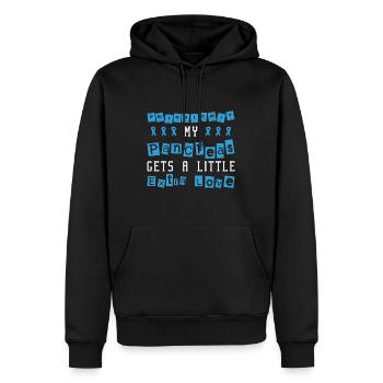 Diabetische Bauchspeicheldrüse - Männer Premium Bio Hoodie - Schwarz - Vorne - Nico (187cm)