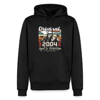 2004 - Geschenk geboren im Jahr 2004 - Männer Premium Bio Hoodie - Schwarz - Vorne - Nico (187cm)