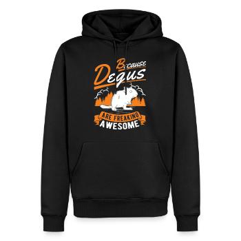 Degu owner shrub rat forest degu - Men’s Premium Organic Hoodie - black - Front - Nico (187cm)