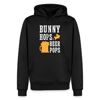 Osterhasen Biertrinker Ferienkaninchen - Männer Premium Bio Hoodie - Schwarz - Vorne - Nico (187cm)