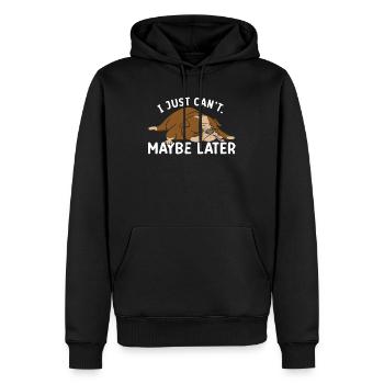 Prokrastinieren Leben Zitate Prokrastinator - Männer Premium Bio Hoodie - Schwarz - Vorne - Nico (187cm)