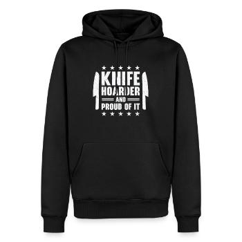 Messersammler Messer Sammeln - Männer Premium Bio Hoodie - Schwarz - Vorne - Nico (187cm)
