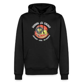 Löwe Energie Astrologischer Tierkreis Kunst - Männer Premium Bio Hoodie - Schwarz - Vorne - Nico (187cm)