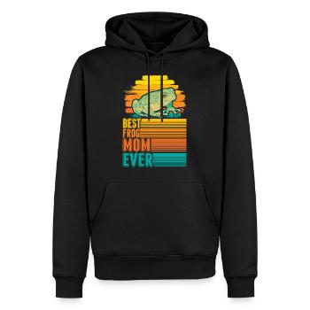 Beste Frosch Mama - Männer Premium Bio Hoodie - Schwarz - Vorne - Nico (187cm)