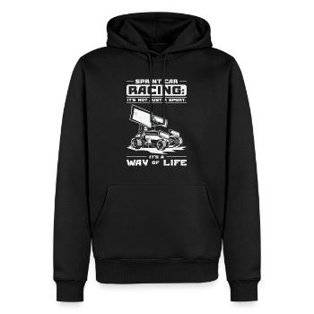 Sprint Car Dirt Track Racing - Männer Premium Bio Hoodie - Schwarz - Vorne - Nico (187cm)