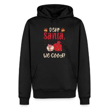 Lieber Weihnachtsmann Weihnachten Urlaub - Männer Premium Bio Hoodie - Schwarz - Vorne - Nico (187cm)