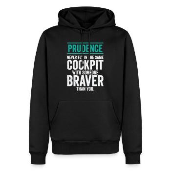 Klugheit Weisheit Zitate Pilot Philosophie - Männer Premium Bio Hoodie - Schwarz - Vorne - Nico (187cm)
