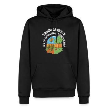 Tomato Gardening Lover Lustiger Gärtner - Männer Premium Bio Hoodie - Schwarz - Vorne - Nico (187cm)