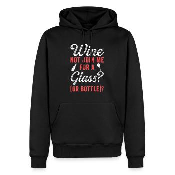 Weintrinken Weinverkostung Weinliebhaber - Männer Premium Bio Hoodie - Schwarz - Vorne - Nico (187cm)