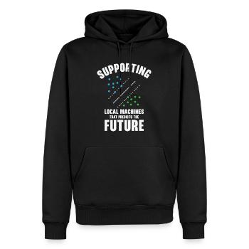 Support Vector Machines Programmierer Künstliche - Männer Premium Bio Hoodie - Schwarz - Vorne - Nico (187cm)
