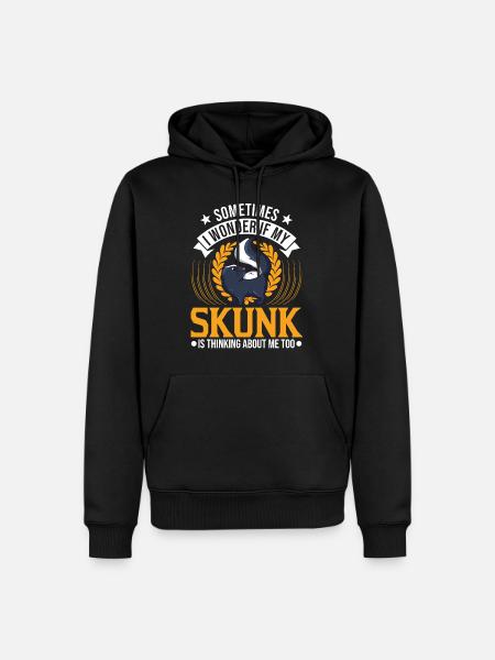 Cadeau Skunk - Sweat à capuche Premium bio Homme - noir