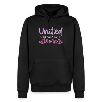 Einigkeit unter den Mitarbeitern Büroarbeit - Männer Premium Bio Hoodie - Schwarz - Vorne - Nico (187cm)