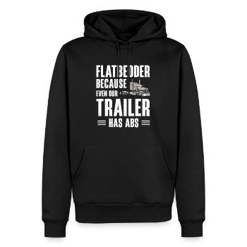 Pritschenwagenfahrer Lkw-Fahrer - Männer Premium Bio Hoodie - Schwarz - Vorne - Nico (187cm)
