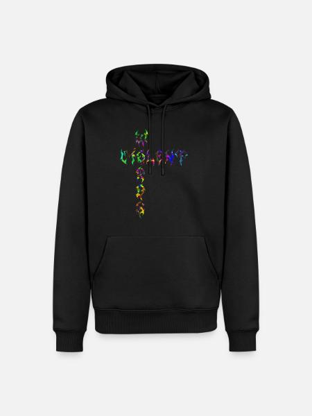 Violent Words - Men’s Premium Organic Hoodie - black