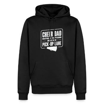 Cheerleader Stolzes Cheer Dad Cheerleading - Männer Premium Bio Hoodie - Schwarz - Vorne - Nico (187cm)