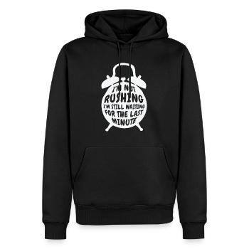 Prokrastinierender Wecker Prokrastinator Arbeit - Männer Premium Bio Hoodie - Schwarz - Vorne - Nico (187cm)