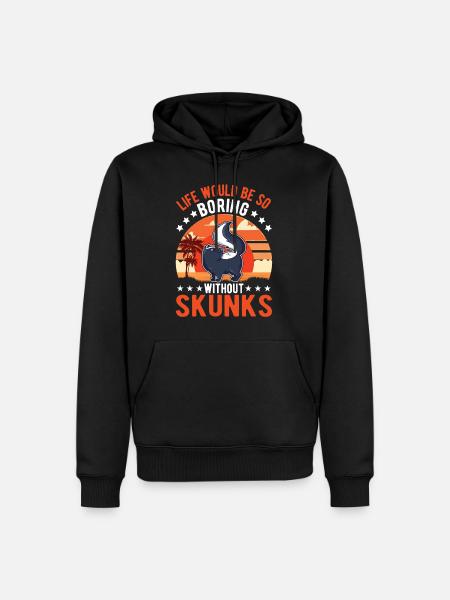 Cadeau Skunk - Sweat à capuche Premium bio Homme - noir
