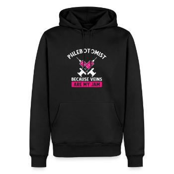 Phlebotomist Phlebotomie Krankenschwester Tech - Männer Premium Bio Hoodie - Schwarz - Vorne - Nico (187cm)