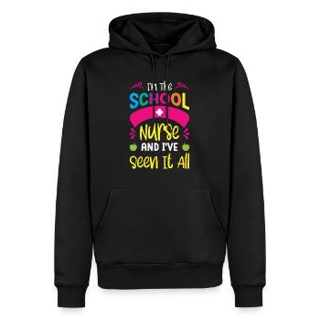 Schulkrankenschwester Medizinische Krankenpflege - Männer Premium Bio Hoodie - Schwarz - Vorne - Nico (187cm)