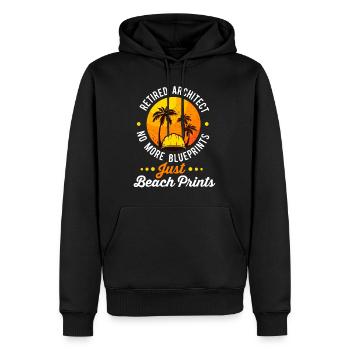 Architekt im Ruhestand Architektur im Ruhestand - Männer Premium Bio Hoodie - Schwarz - Vorne - Nico (187cm)