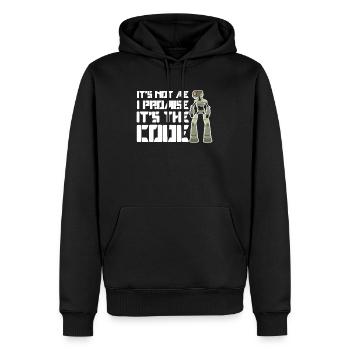 Roboter Künstliche Intelligenz Maschine - Männer Premium Bio Hoodie - Schwarz - Vorne - Nico (187cm)