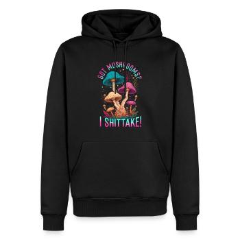 Shiitake Pilz Wald Pilz Shiitake Moral Vegan Umami - Männer Premium Bio Hoodie - Schwarz - Vorne - Nico (187cm)