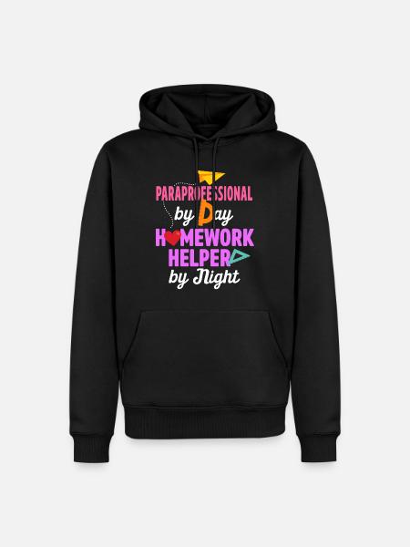 Paraprofessional Teacher Para Educator - Men’s Premium Organic Hoodie - black