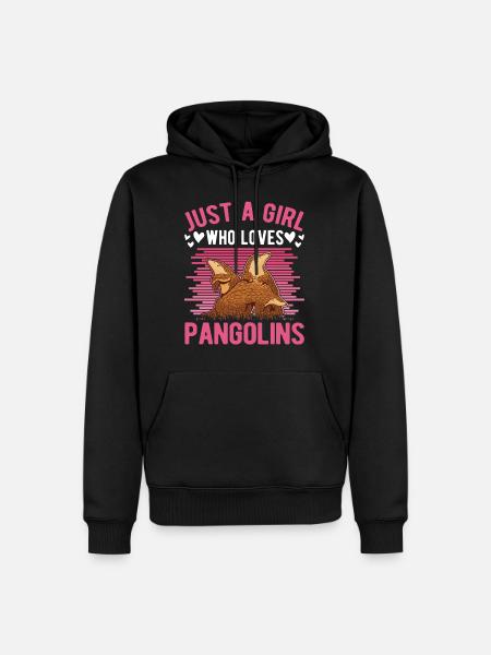 Pangolin Fille Pangolin - Sweat à capuche Premium bio Homme - noir