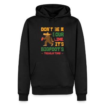 Cinco de Mayo Kryptozoologie Bigfoot Fiesta - Männer Premium Bio Hoodie - Schwarz - Vorne - Nico (187cm)