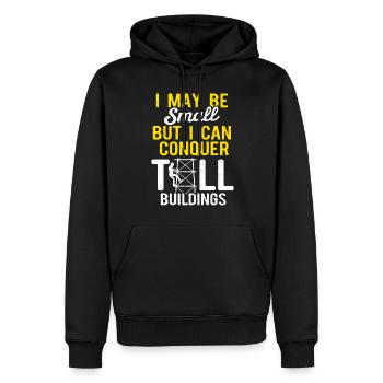 Zellturmkletterer Klettertechniker - Männer Premium Bio Hoodie - Schwarz - Vorne - Nico (187cm)
