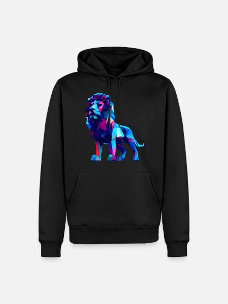 Polygon Lions - Men’s Premium Organic Hoodie - black