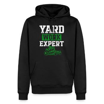 Lawn Mower Mowing Landscaping Landscaper - Men’s Premium Organic Hoodie - black - Front - Nico (187cm)