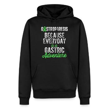 Guerrier de la sensibilisation à la gastroparésie Survivant - Sweat à capuche Premium bio Homme - noir - Devant - Nico (187cm)