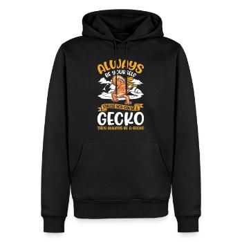 Soyez toujours vous-même Sauf si vous pouvez être un Gecko - Sweat à capuche Premium bio Homme - noir - Devant - Nico (187cm)