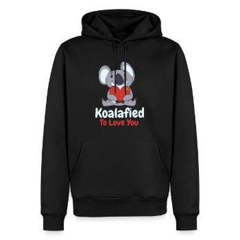 Valentinstag Koala Liebe Wildlife Koala Lover - Männer Premium Bio Hoodie - Schwarz - Vorne - Nico (187cm)