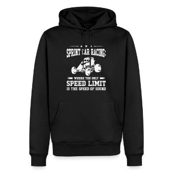 Sprint Car Dirt Track Racing - Männer Premium Bio Hoodie - Schwarz - Vorne - Nico (187cm)