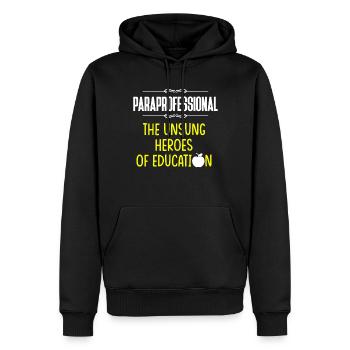 Hilfskraft Lehrerin Hilfserzieherin - Männer Premium Bio Hoodie - Schwarz - Vorne - Nico (187cm)