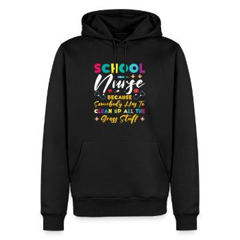 Schulkrankenschwester Medizinische Krankenpflege - Männer Premium Bio Hoodie - Schwarz - Vorne - Nico (187cm)