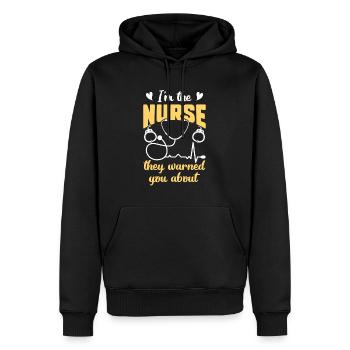 Correctional Nurse Nursing Correction Officer - Men’s Premium Organic Hoodie - black - Front - Nico (187cm)