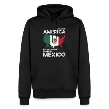 Geborener Mexikaner Mexiko Amerikaner USA - Männer Premium Bio Hoodie - Schwarz - Vorne - Nico (187cm)