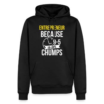 Unternehmer Unternehmen Unternehmertum - Männer Premium Bio Hoodie - Schwarz - Vorne - Nico (187cm)
