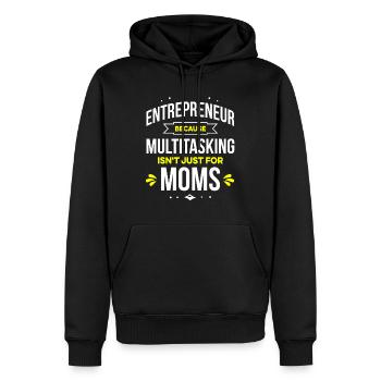 Unternehmer Unternehmen Unternehmertum - Männer Premium Bio Hoodie - Schwarz - Vorne - Nico (187cm)