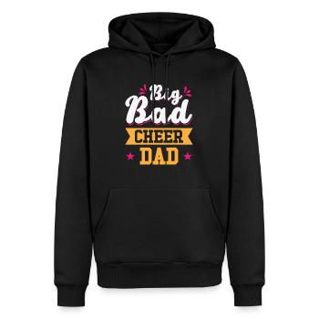 Cheerleader Proud Cheer Dad Cheerleading - Sweat à capuche Premium bio Homme - noir - Devant - Nico (187cm)