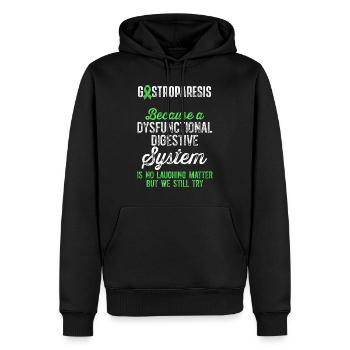 Guerrier de la sensibilisation à la gastroparésie Survivant - Sweat à capuche Premium bio Homme - noir - Devant - Nico (187cm)