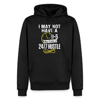 Unternehmer Unternehmen Unternehmertum - Männer Premium Bio Hoodie - Schwarz - Vorne - Nico (187cm)