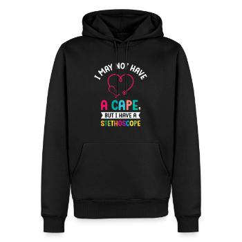 Schulkrankenschwester Medizinische Krankenpflege - Männer Premium Bio Hoodie - Schwarz - Vorne - Nico (187cm)