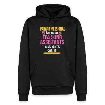 Hilfskraft Lehrerin Hilfserzieherin - Männer Premium Bio Hoodie - Schwarz - Vorne - Nico (187cm)
